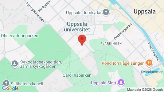 Kontorslokaler att hyra i Uppsala - kort over placeringen