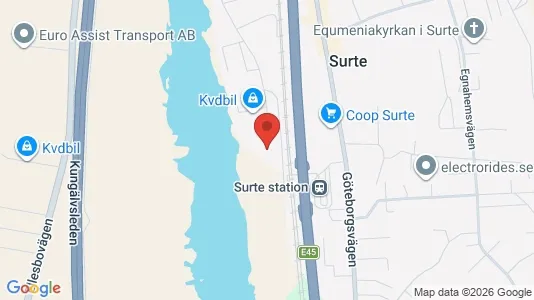 Affärslokaler att hyra i Ale - kort over placeringen