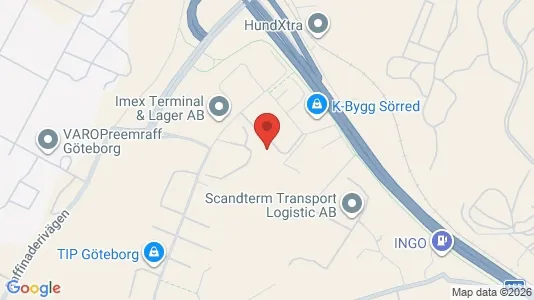 Kontorslokaler att hyra i Västra hisingen - kort over placeringen