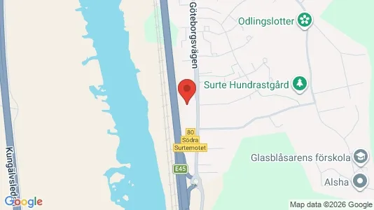 Kontorslokaler att hyra i Ale - kort over placeringen