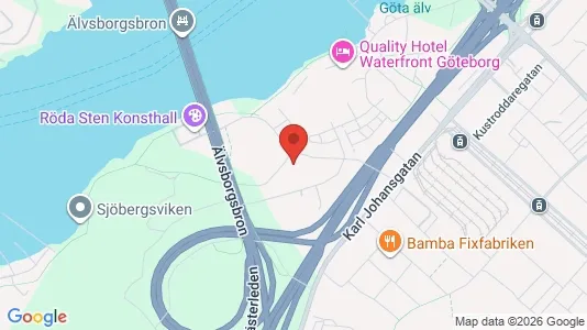 Kontorslokaler att hyra i Majorna-Linné - kort over placeringen