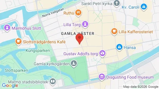 Kontorslokaler att hyra i Malmö Centrum - kort over placeringen