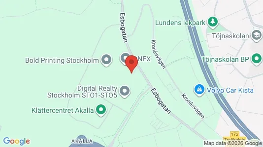 Lagerlokaler att hyra i Västerort - kort over placeringen
