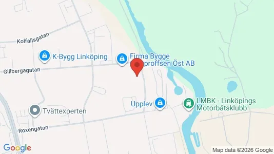 Industrilokaler att hyra i Linköping - kort over placeringen