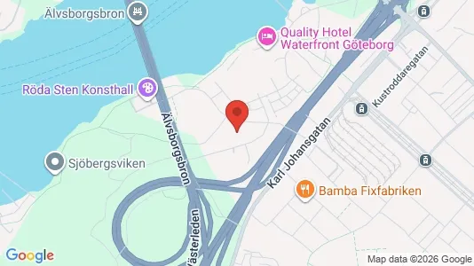 Lagerlokaler att hyra i Majorna-Linné - kort over placeringen