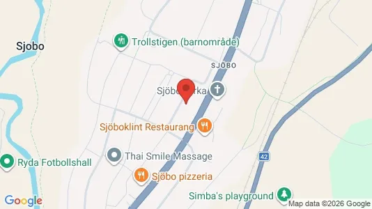 Kontorslokaler att hyra i Sjöbo - kort over placeringen