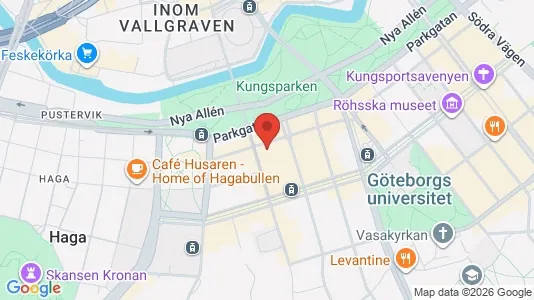Kontorslokaler att hyra i Göteborg Centrum - kort over placeringen