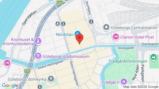 Kontorslokaler att hyra i Göteborg Centrum - kort over placeringen