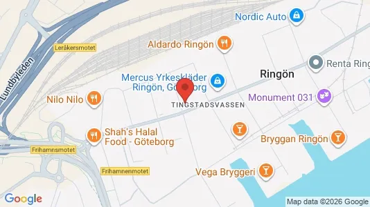 Kontorslokaler att hyra i Lundby - kort over placeringen