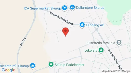 Kontorslokaler att hyra i Skurup - kort over placeringen