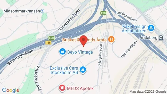 Kontorslokaler att hyra i Söderort - kort over placeringen