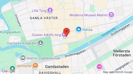 Kontorslokaler att hyra i Malmö Centrum - kort over placeringen