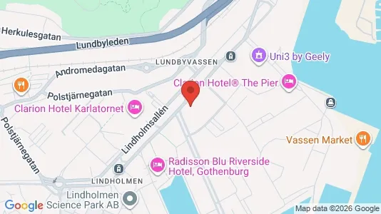 Kontorslokaler att hyra i Lundby - kort over placeringen