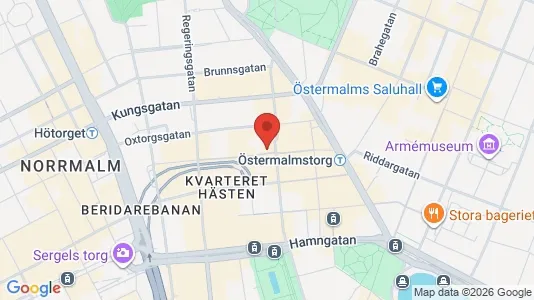 Kontorslokaler att hyra i Stockholm Innerstad - kort over placeringen