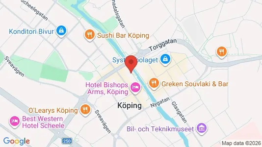 Kontorslokaler att hyra i Köping - kort over placeringen