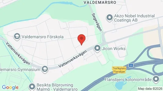 Kontorslokaler att hyra i Kirseberg - kort over placeringen
