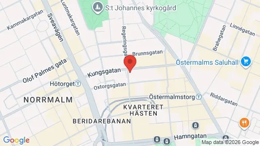 Kontorslokaler att hyra i Stockholm Innerstad - kort over placeringen