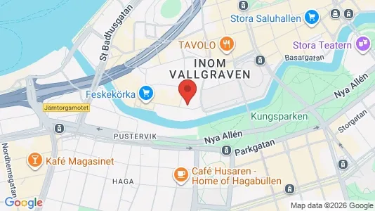 Kontorslokaler att hyra i Göteborg Centrum - kort over placeringen