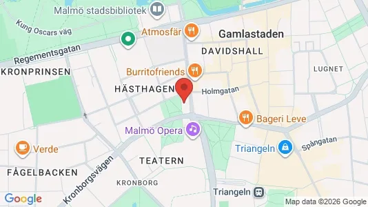 Kontorslokaler att hyra i Malmö Centrum - kort over placeringen