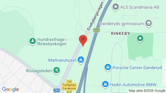 Kontorslokaler att hyra i Danderyd - kort over placeringen