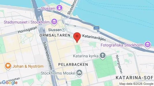 Kontorslokaler att hyra i Södermalm - kort over placeringen