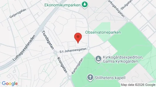 Affärslokaler att hyra i Uppsala - kort over placeringen