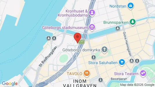 Kontorslokaler att hyra i Göteborg Centrum - kort over placeringen