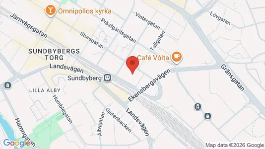 Kontorslokaler att hyra i Sundbyberg - kort over placeringen