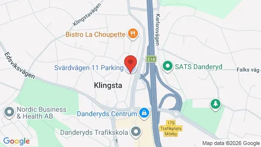 Kontorslokaler att hyra i Danderyd - kort over placeringen