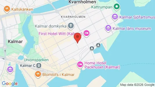 Kontorslokaler att hyra i Kalmar - kort over placeringen