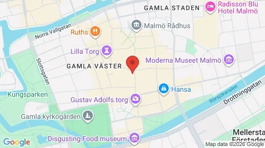Kontorslokaler att hyra i Malmö Centrum - kort over placeringen