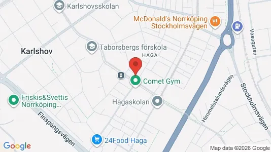 Kontorslokaler att hyra i Norrköping - kort over placeringen