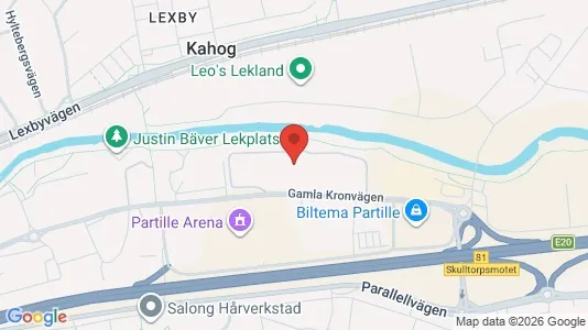 Kontorslokaler att hyra i Partille - kort over placeringen