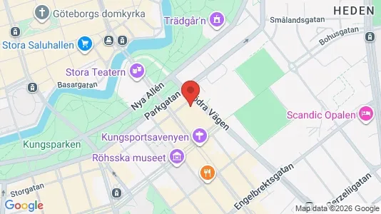 Kontorslokaler att hyra i Göteborg Centrum - kort over placeringen