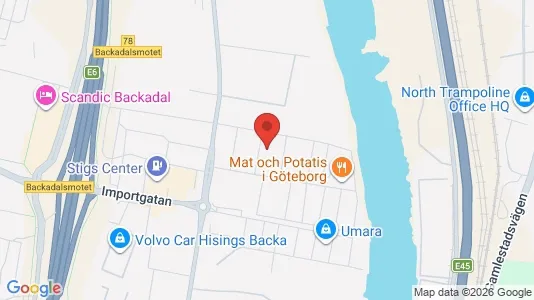 Kontorslokaler att hyra i Göteborg Östra - kort over placeringen