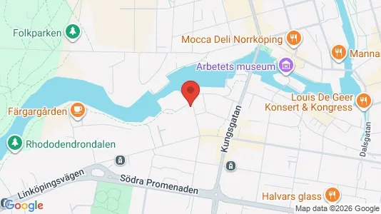Kontorslokaler att hyra i Norrköping - kort over placeringen