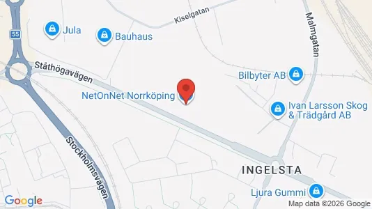 Kontorslokaler att hyra i Norrköping - kort over placeringen