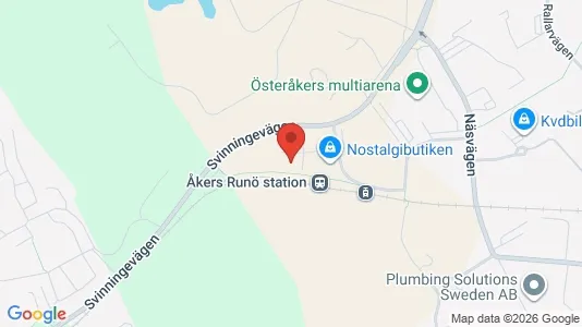 Kontorslokaler att hyra i Österåker - kort over placeringen