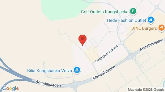 Kontorslokaler att hyra i Kungsbacka - kort over placeringen
