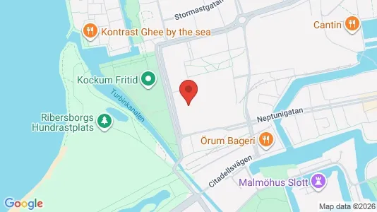 Kontorslokaler att hyra i Malmö Centrum - kort over placeringen