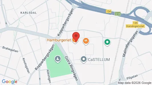 Kontorslokaler att hyra i Västerås - kort over placeringen