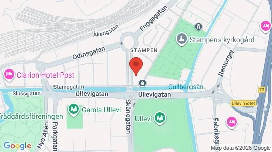 Kontorslokaler att hyra i Göteborg Centrum - kort over placeringen