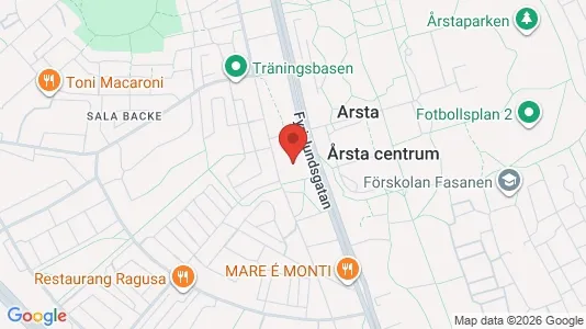 Affärslokaler att hyra i Uppsala - kort over placeringen