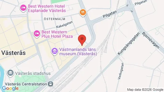 Kontorslokaler att hyra i Västerås - kort over placeringen