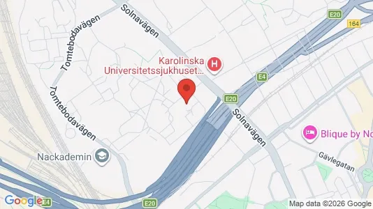 Industrilokaler att hyra i Solna - kort over placeringen