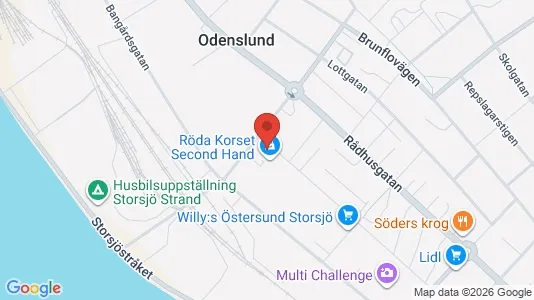 Kontorslokaler att hyra i Östersund - kort over placeringen
