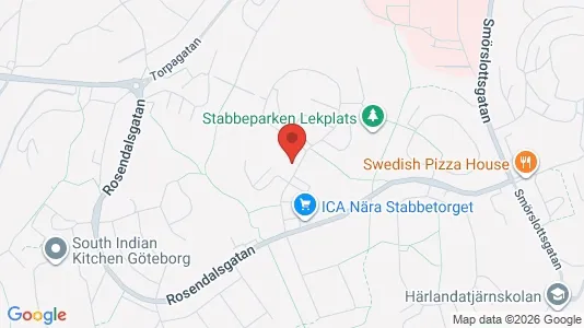 Kontorslokaler att hyra i Örgryte-Härlanda - kort over placeringen