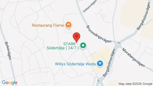 Kontorslokaler att hyra i Södertälje - kort over placeringen