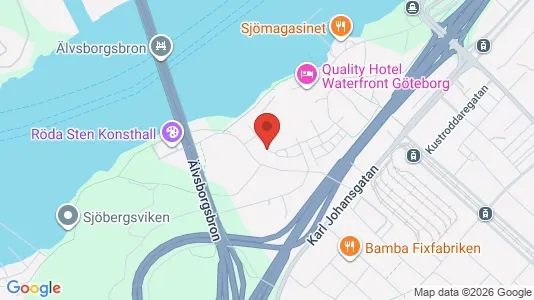 Kontorslokaler att hyra i Majorna-Linné - kort over placeringen