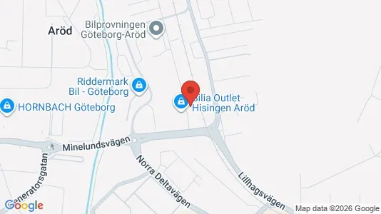 Kontorslokaler att hyra i Norra hisingen - kort over placeringen